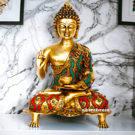 Buy Brass Meditating Buddha Statue Nikuressence