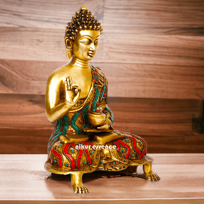 Buy Brass Meditating Buddha Statue Nikuressence