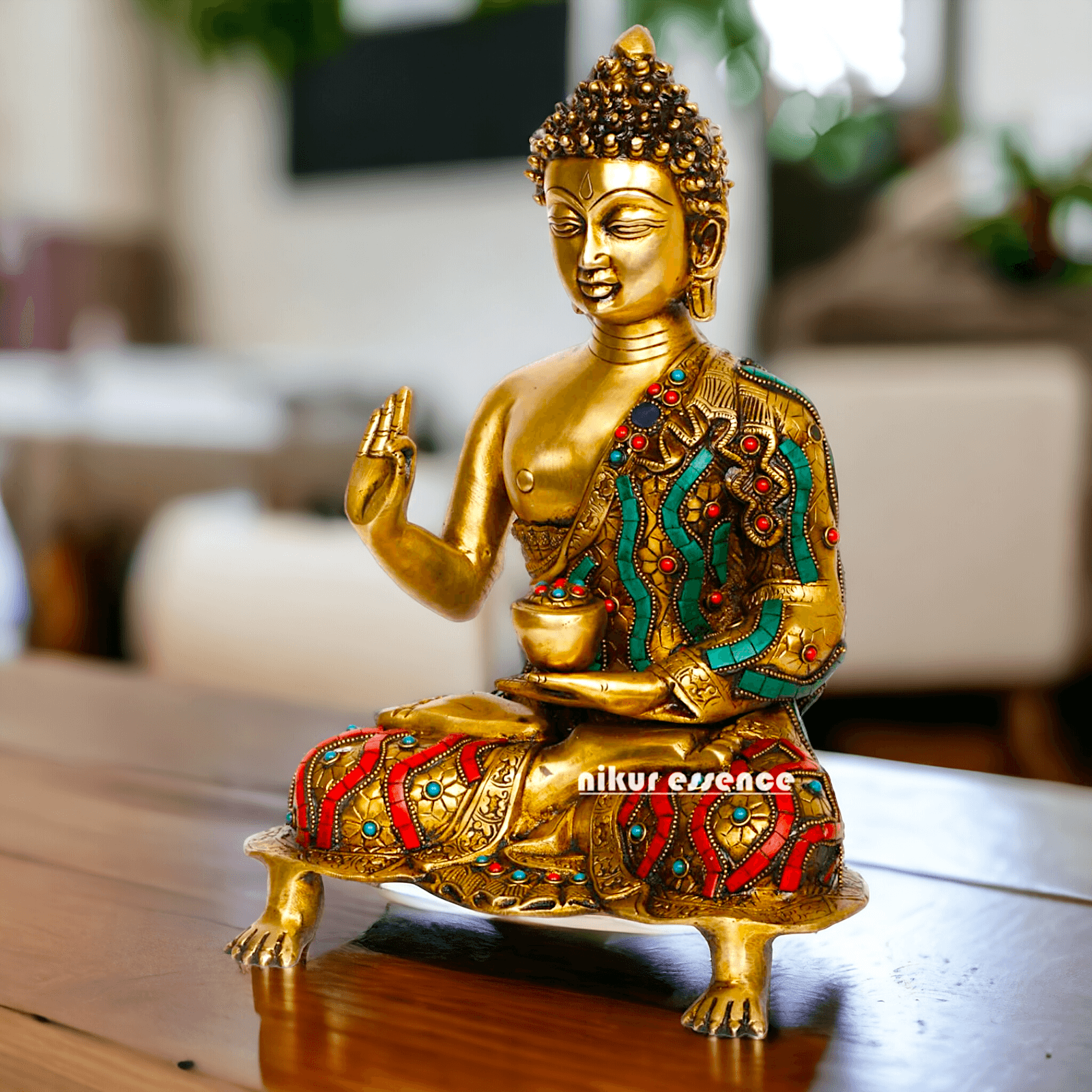 Buy Brass Meditating Buddha Statue Nikuressence
