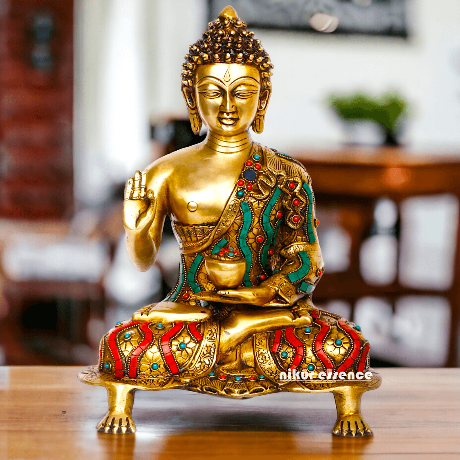 Buy Brass Meditating Buddha Statue Nikuressence