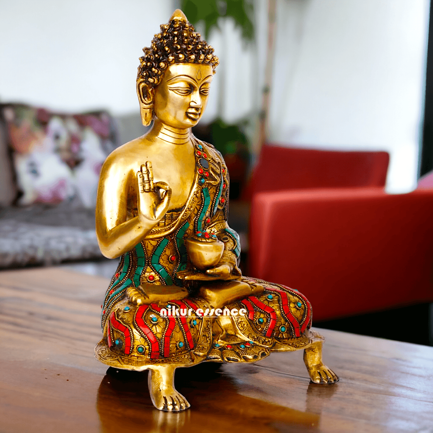 Buy Brass Meditating Buddha Statue Nikuressence