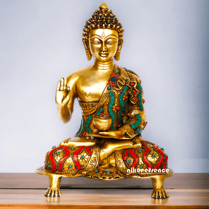 Buy Brass Meditating Buddha Statue Nikuressence