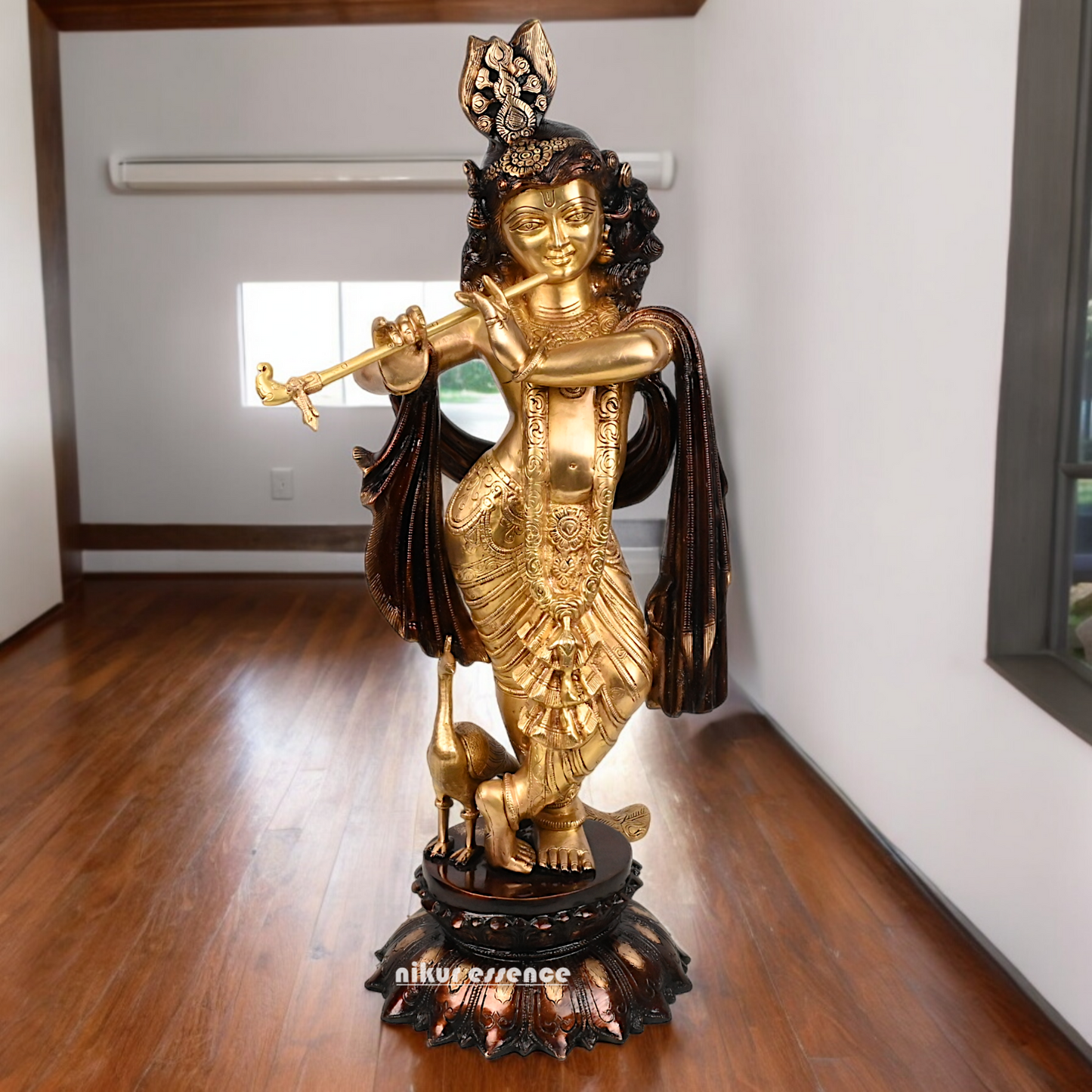 Online Braas Krishna Standing with Playing Flute - 68.5 cm Nikuressence