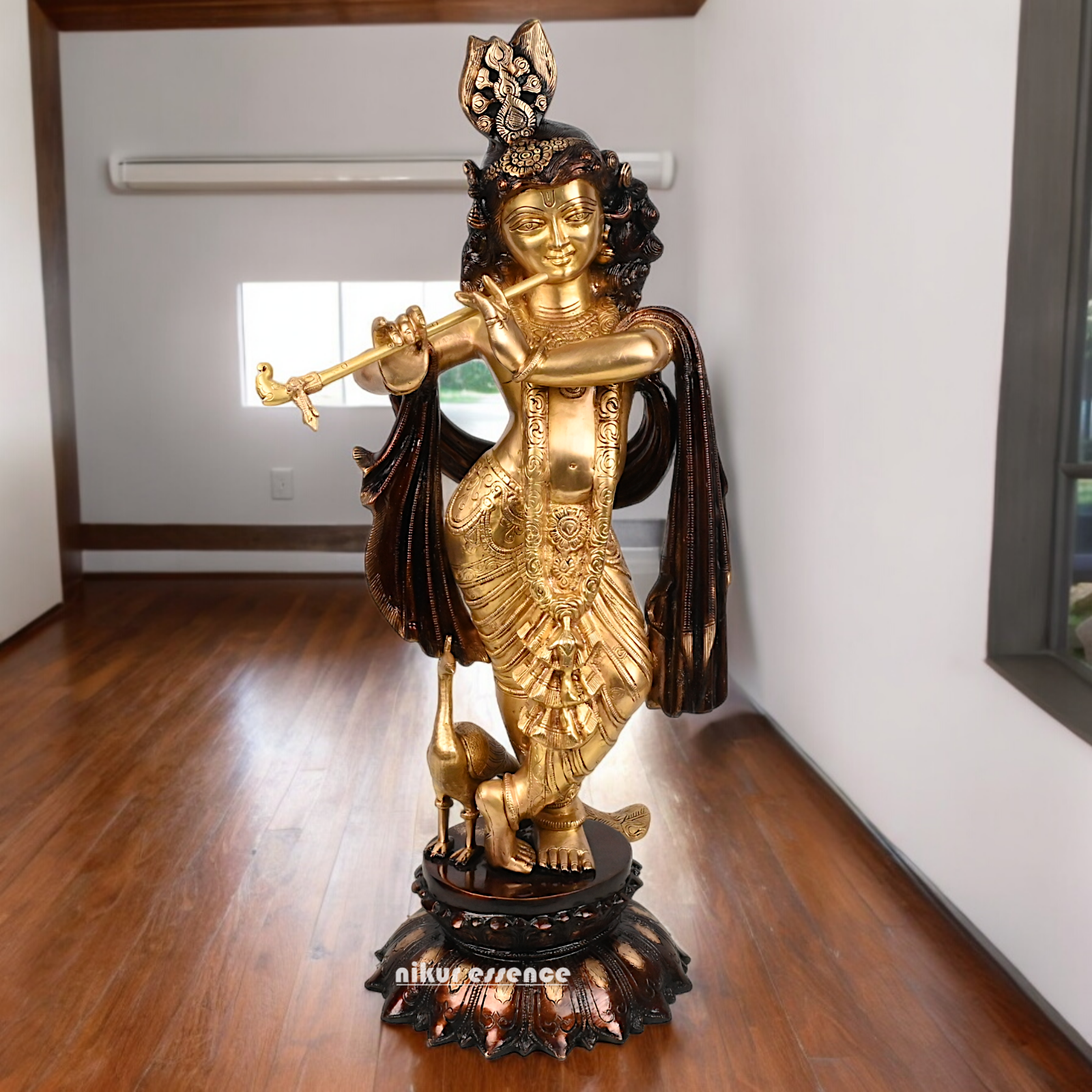 Online Braas Krishna Standing with Playing Flute - 68.5 cm Nikuressence