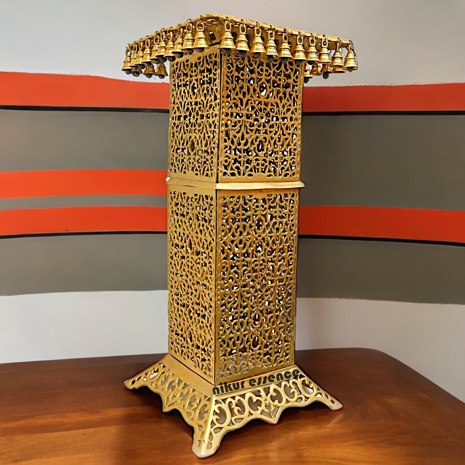 Large Stool chowki Brass - 31 Inches Nikuressence