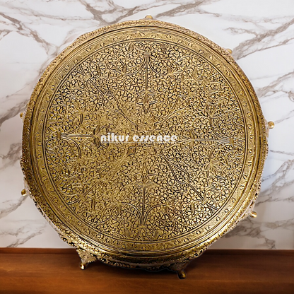 Chowki design pure Brass- 16 Inches Nikuressence