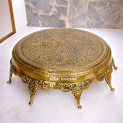 Chowki design pure Brass- 16 Inches Nikuressence