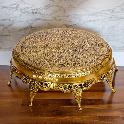 Chowki design pure Brass- 16 Inches Nikuressence
