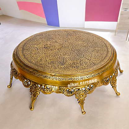 Chowki design pure Brass- 16 Inches Nikuressence