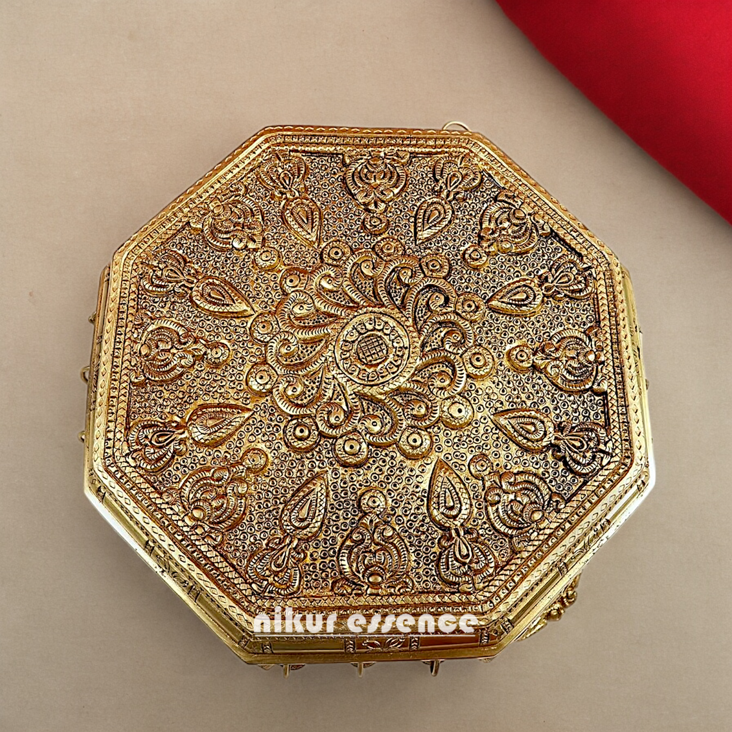 Chowki with Bells ghungroo solid Brass- 10 Inches Nikuressence