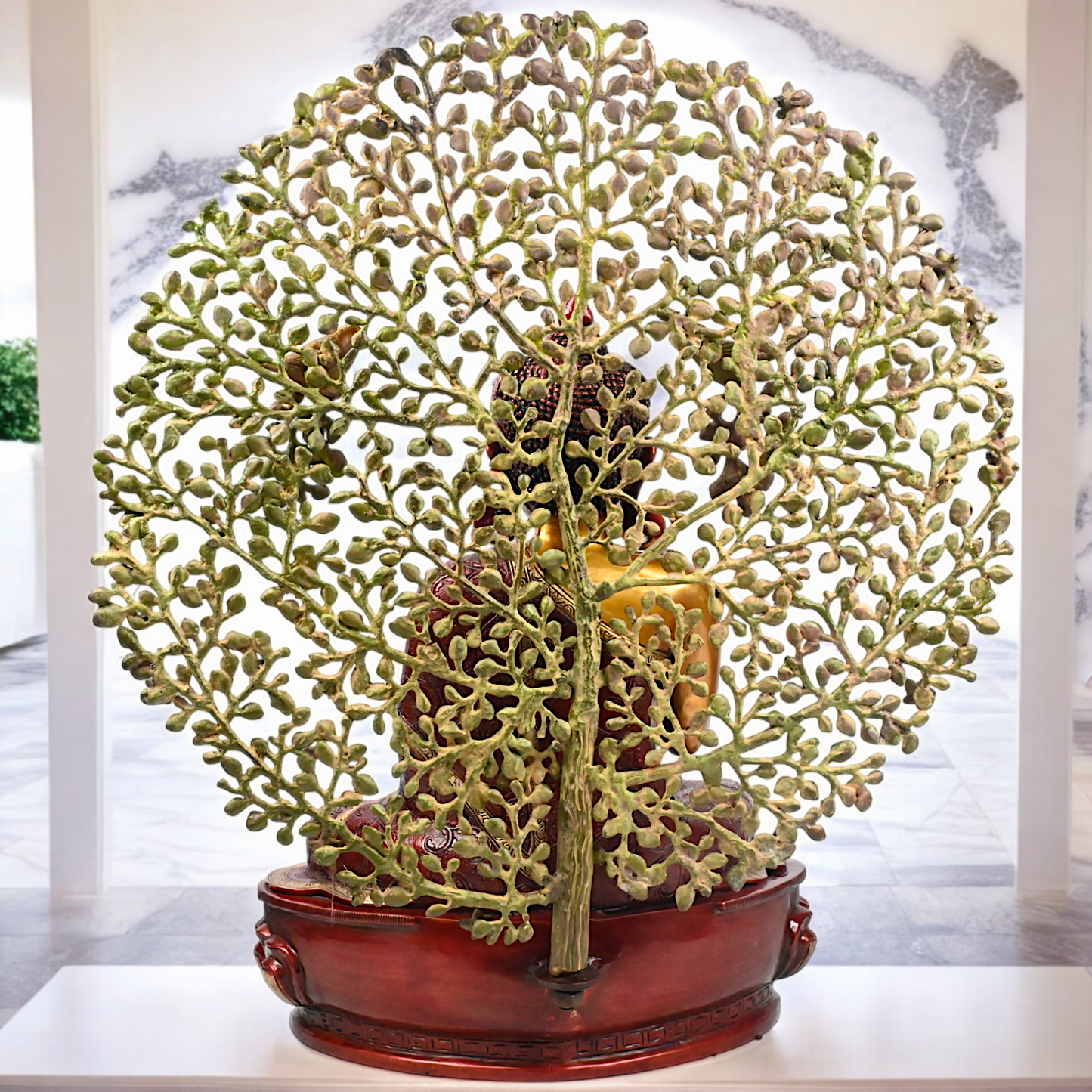 Buy Buddha Statue Depicting the Sermon Under the Bodhi Tree – 72 cm Height Nikuressence