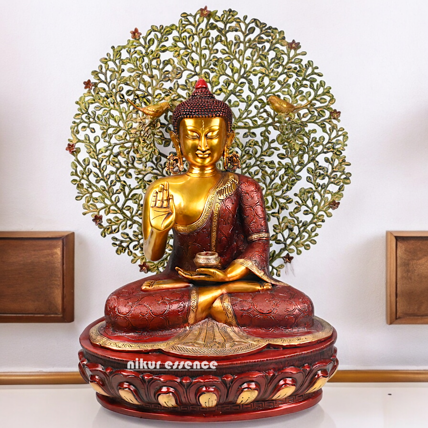 Buy Buddha Statue Depicting the Sermon Under the Bodhi Tree – 72 cm Height Nikuressence