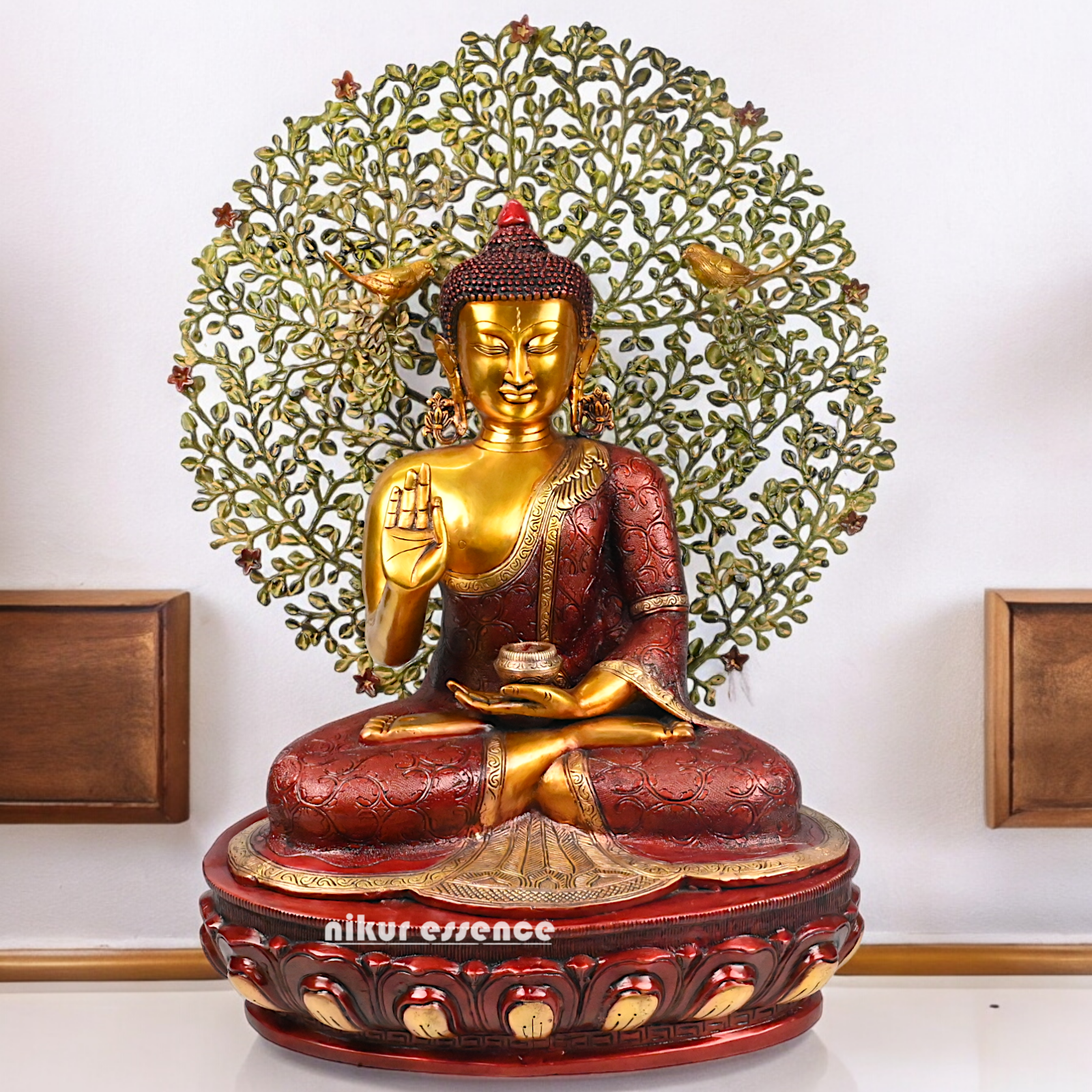 Buy Buddha Statue Depicting the Sermon Under the Bodhi Tree – 72 cm Height Nikuressence