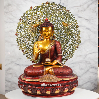 Buy Buddha Statue Depicting the Sermon Under the Bodhi Tree – 72 cm Height Nikuressence