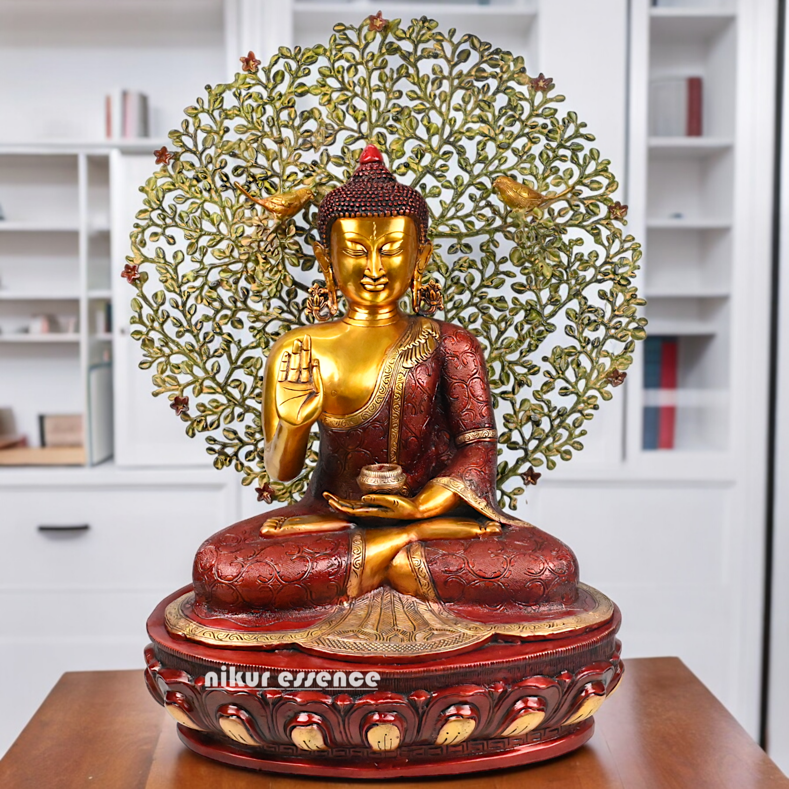 Buy Buddha Statue Depicting the Sermon Under the Bodhi Tree – 72 cm Height Nikuressence