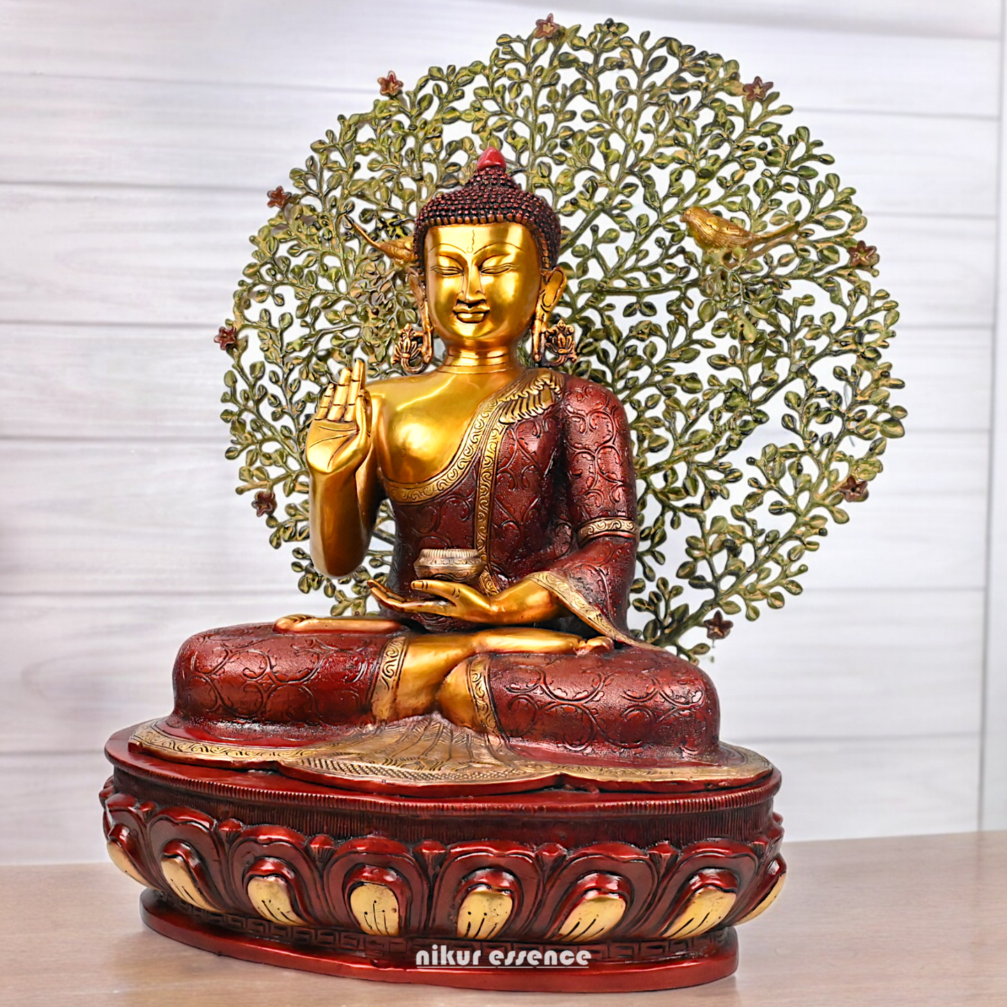 Buy Buddha Statue Depicting the Sermon Under the Bodhi Tree – 72 cm Height Nikuressence