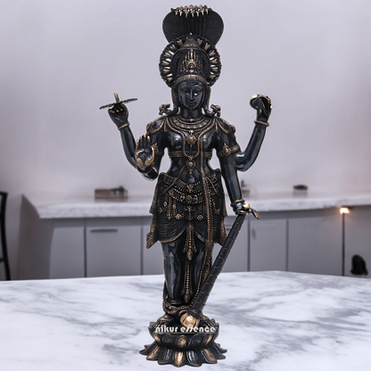 Buy Large Brass Vishnu standing Idol - 101.5 cm Nikuressence
