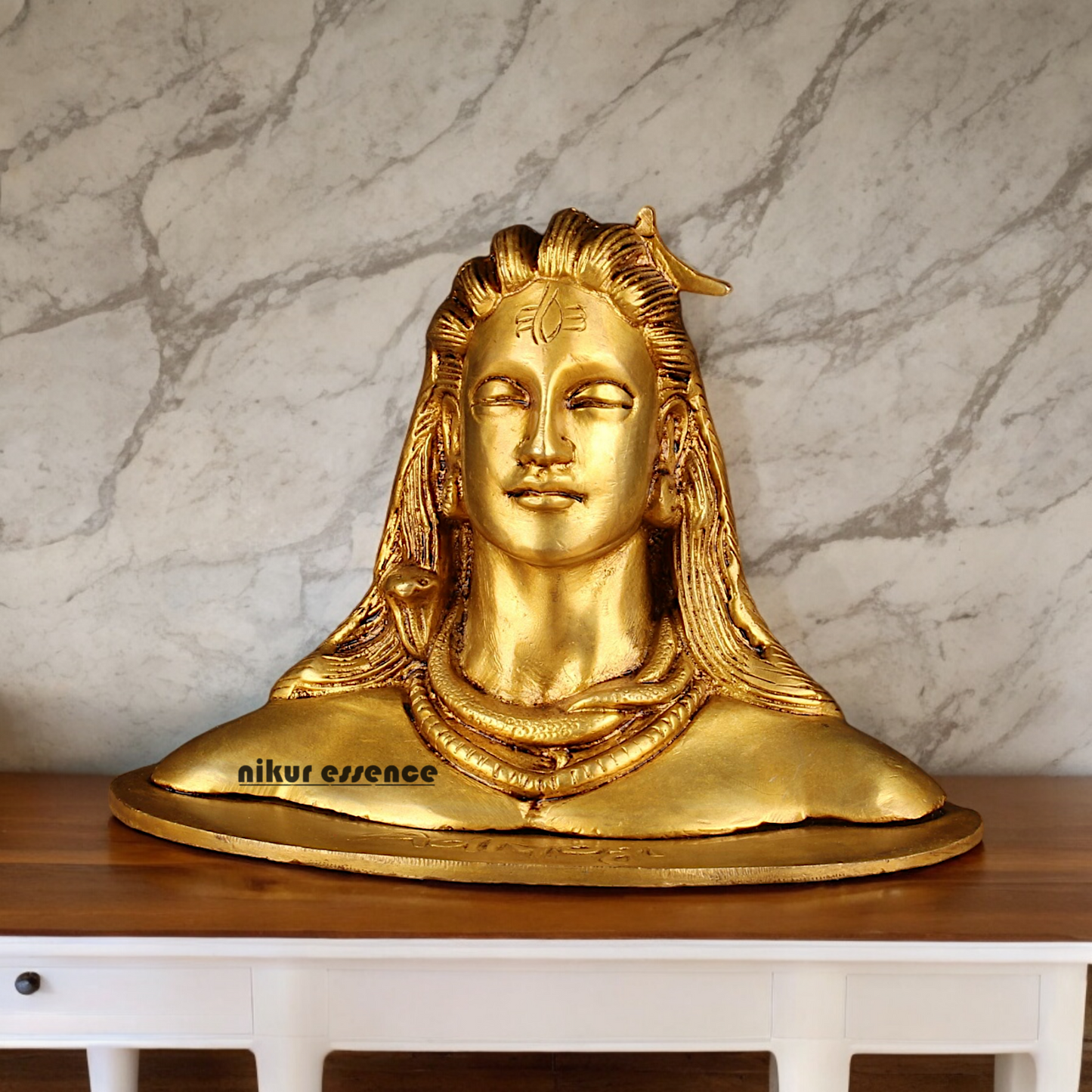 Solid Brass Shiva Meditation Idol - 11 cm Nikuressence