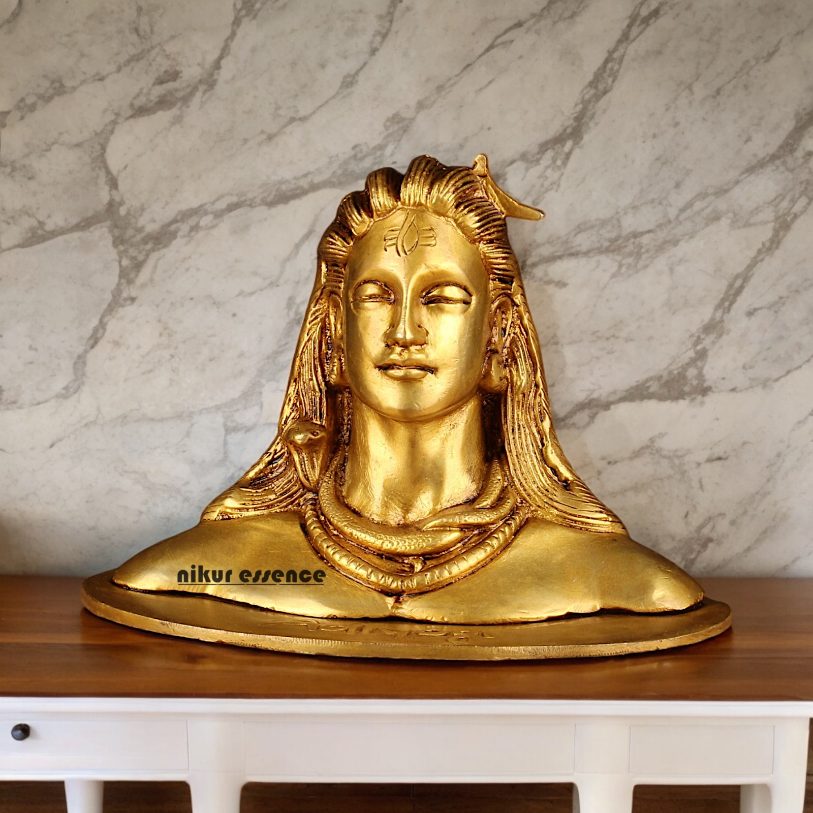 Solid Brass Shiva Meditation Idol - 11 cm Nikuressence