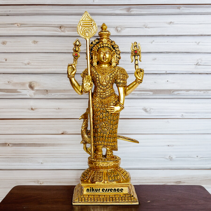 Pure Braas Murugan Standing Idol - 18 Inches Nikuressence