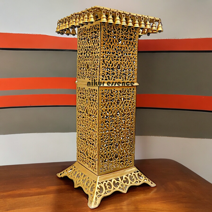Large Solid Brass Tall Chowki - 81.5 cm Nikuressence