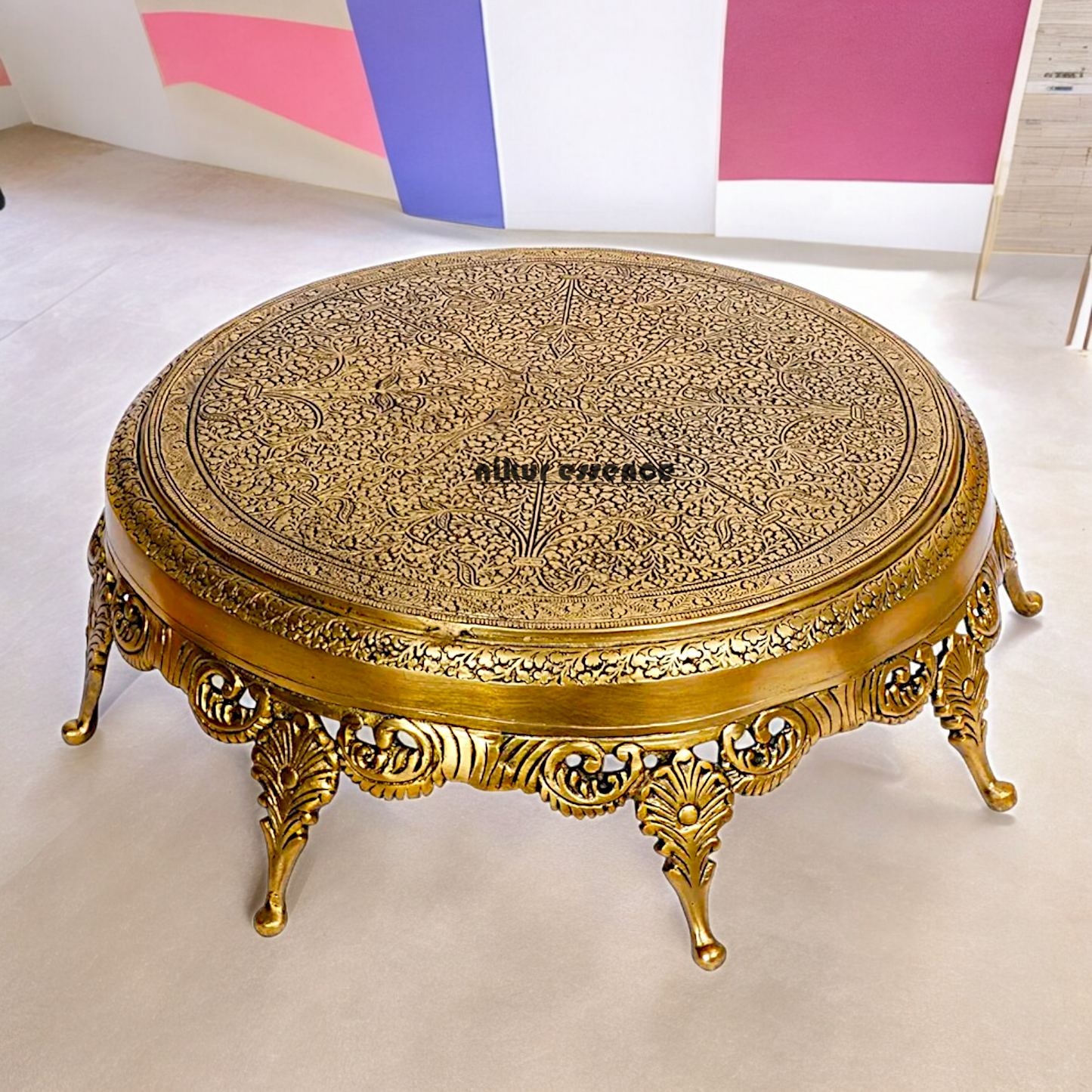 online Solid Braas Design Chowki - 42 cm Nikuressence