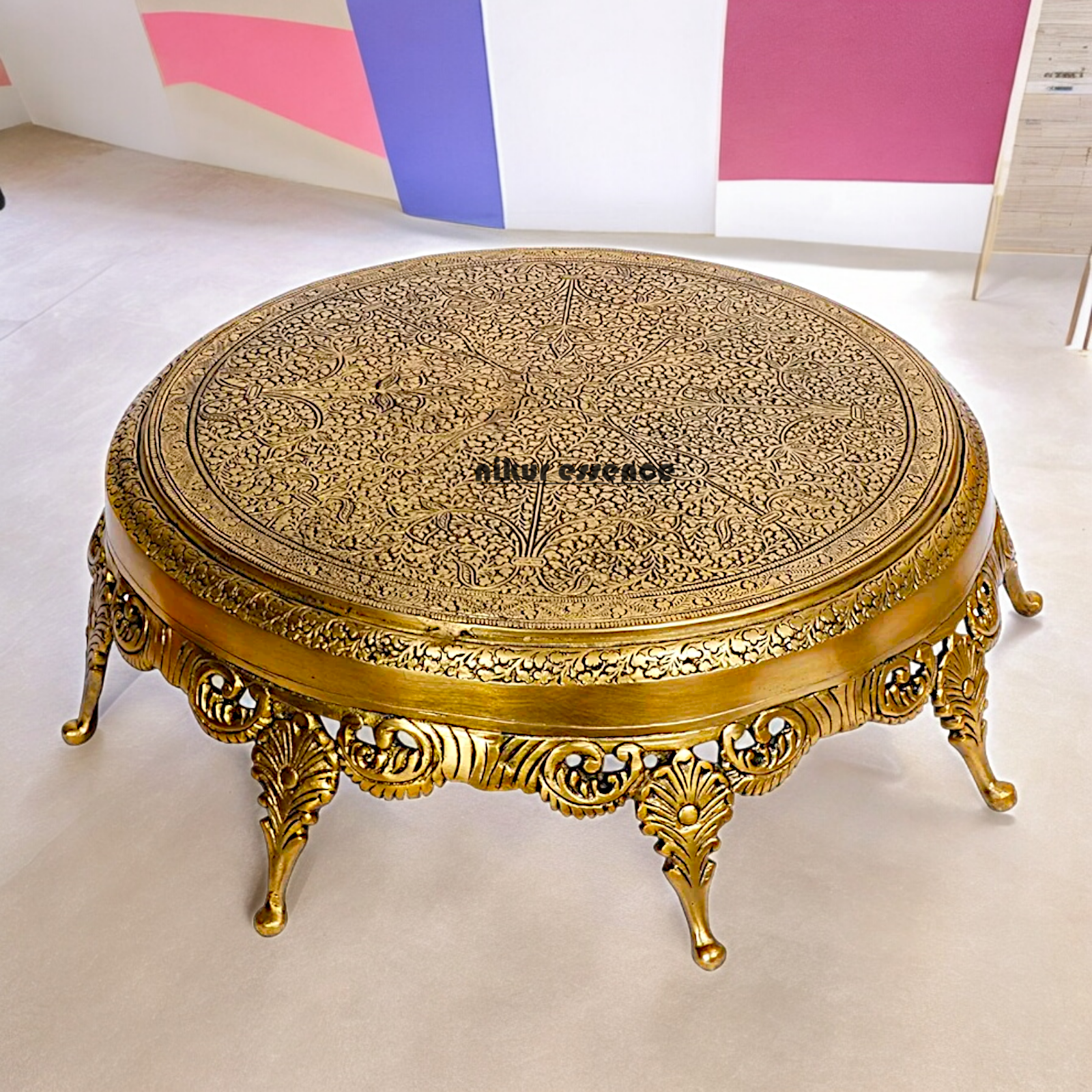 online Solid Braas Design Chowki - 42 cm Nikuressence