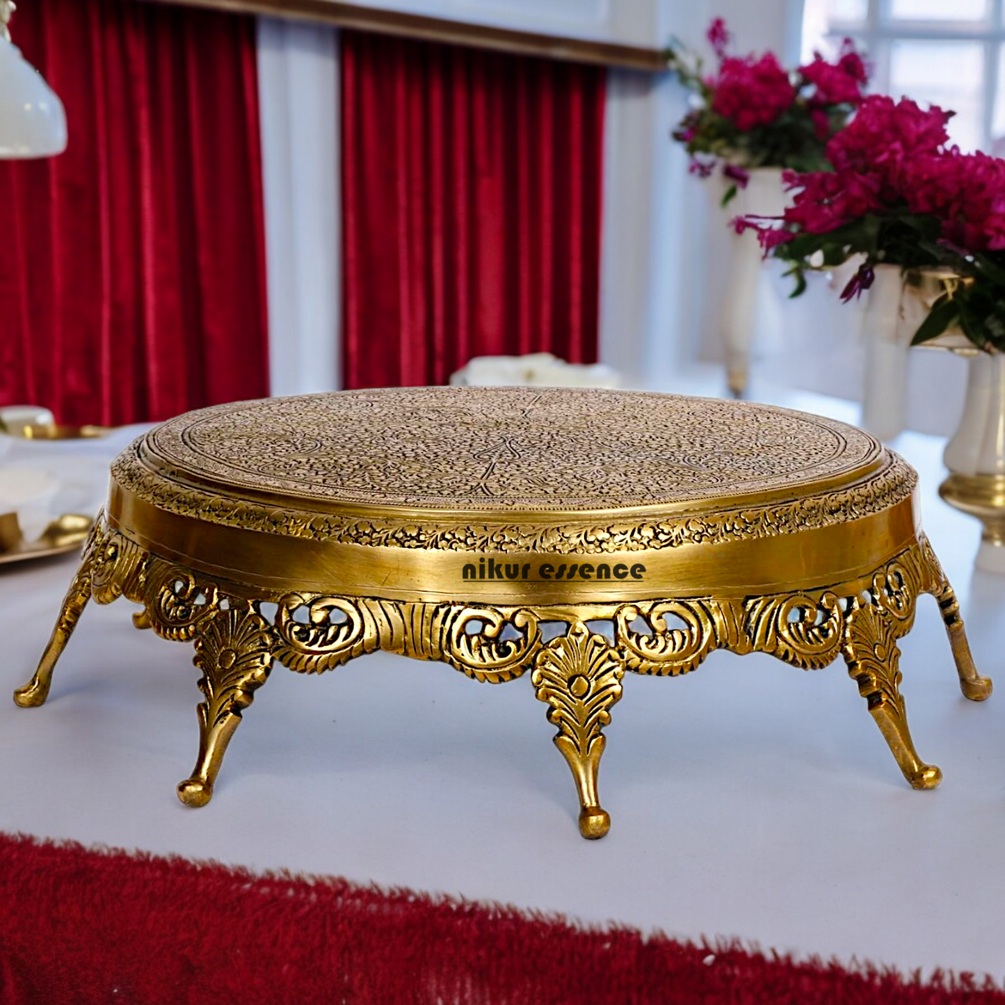 online Solid Braas Design Chowki - 42 cm Nikuressence