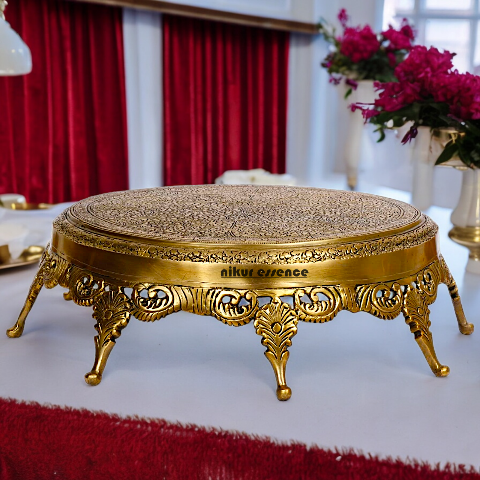 online Solid Braas Design Chowki - 42 cm Nikuressence