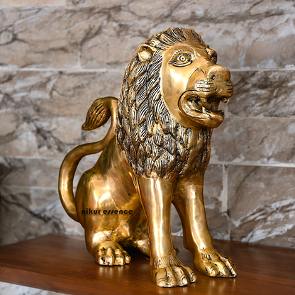 Buy Solid Braas lion statue - 11 inch Height Nikuressence