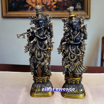 Online Large Radha Krishna Standing Idol - 29 cm Nikuressence