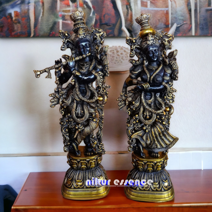 Online Large Radha Krishna Standing Idol - 29 cm Nikuressence