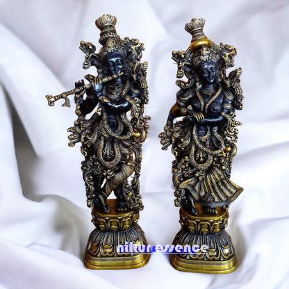 Online Large Radha Krishna Standing Idol - 29 cm Nikuressence