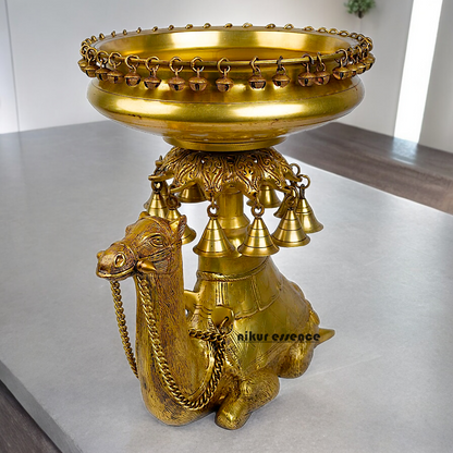 Superfine Brass Camel Urli - 41 cm Nikuressence