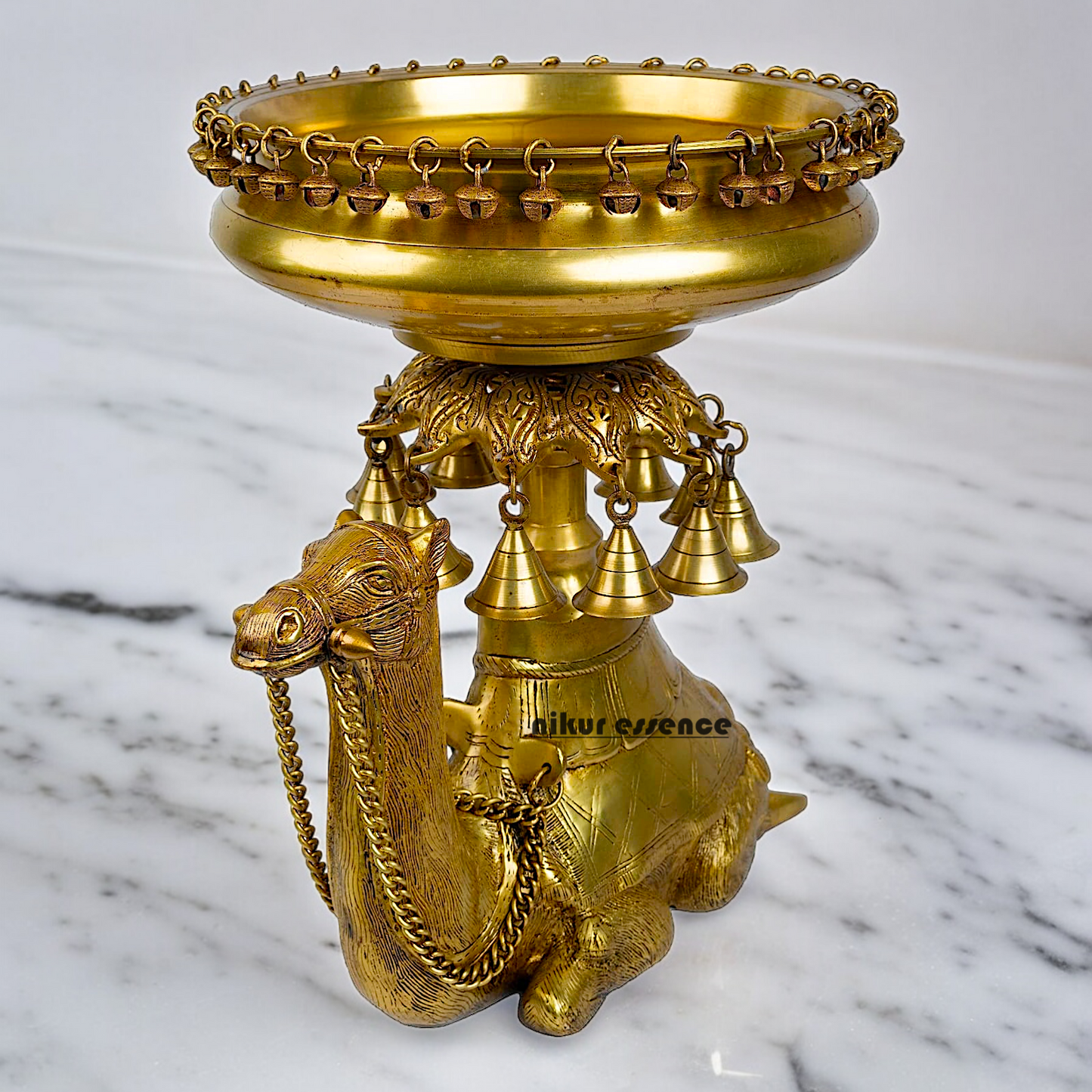 Superfine Brass Camel Urli - 41 cm Nikuressence