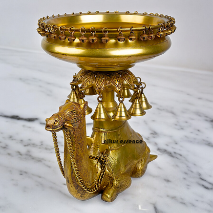 Superfine Brass Camel Urli - 41 cm Nikuressence