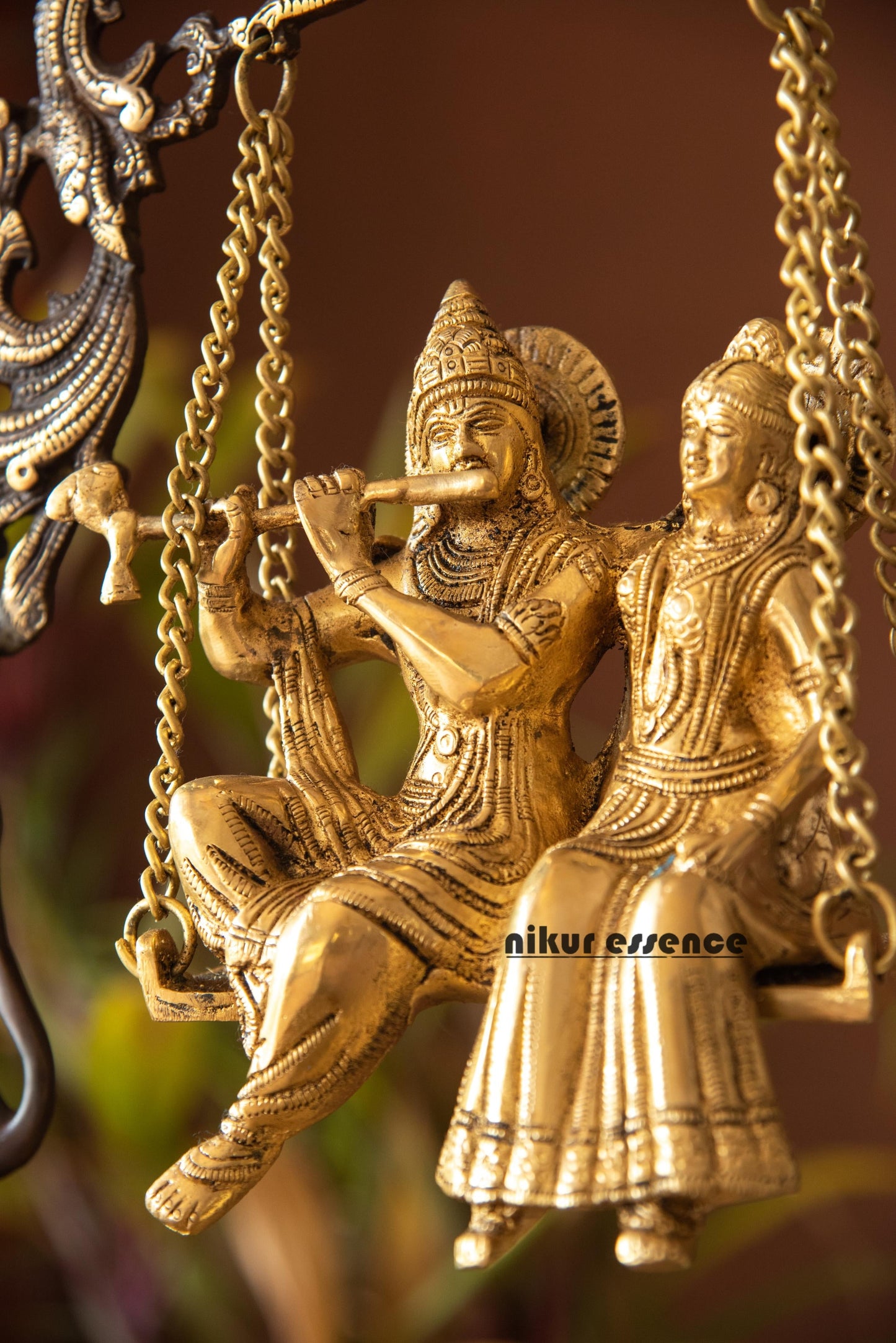 Online Radha Krishna Swing Jhula Urli - 53 cm Nikuressence