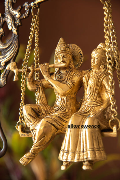 Online Radha Krishna Swing Jhula Urli - 53 cm Nikuressence