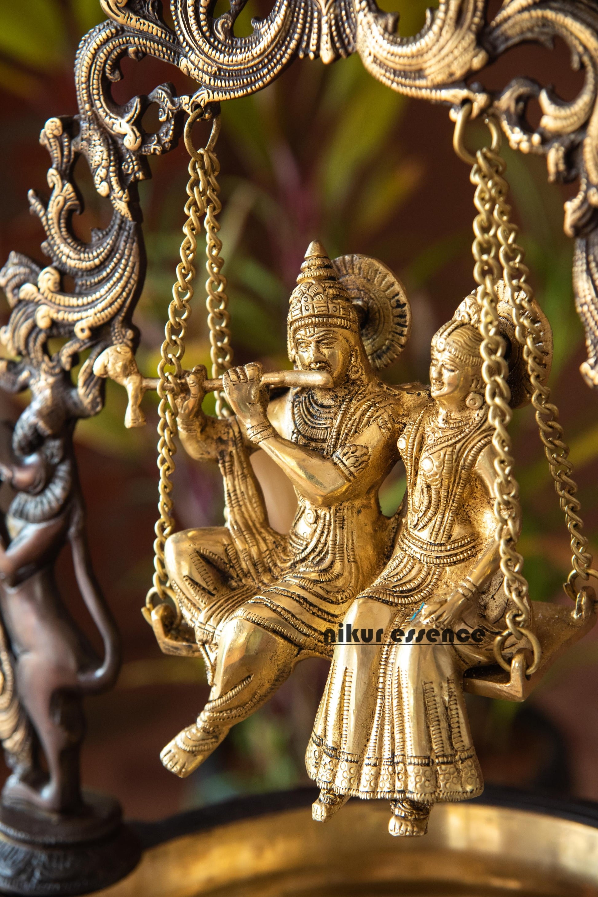 Online Radha Krishna Swing Jhula Urli - 53 cm Nikuressence