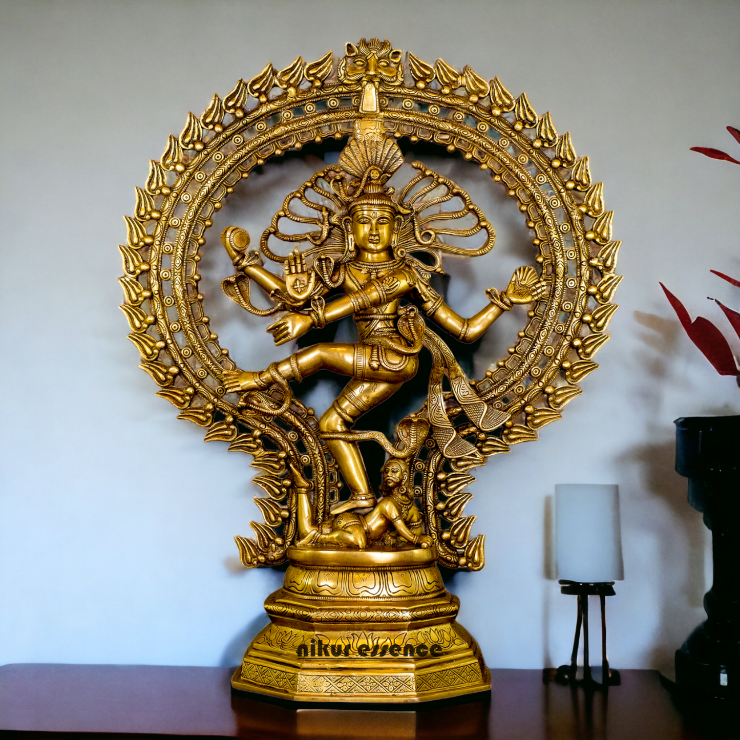 Large Solid Brass Natraja Shiva dancing Idol - 30 inches Nikuressence