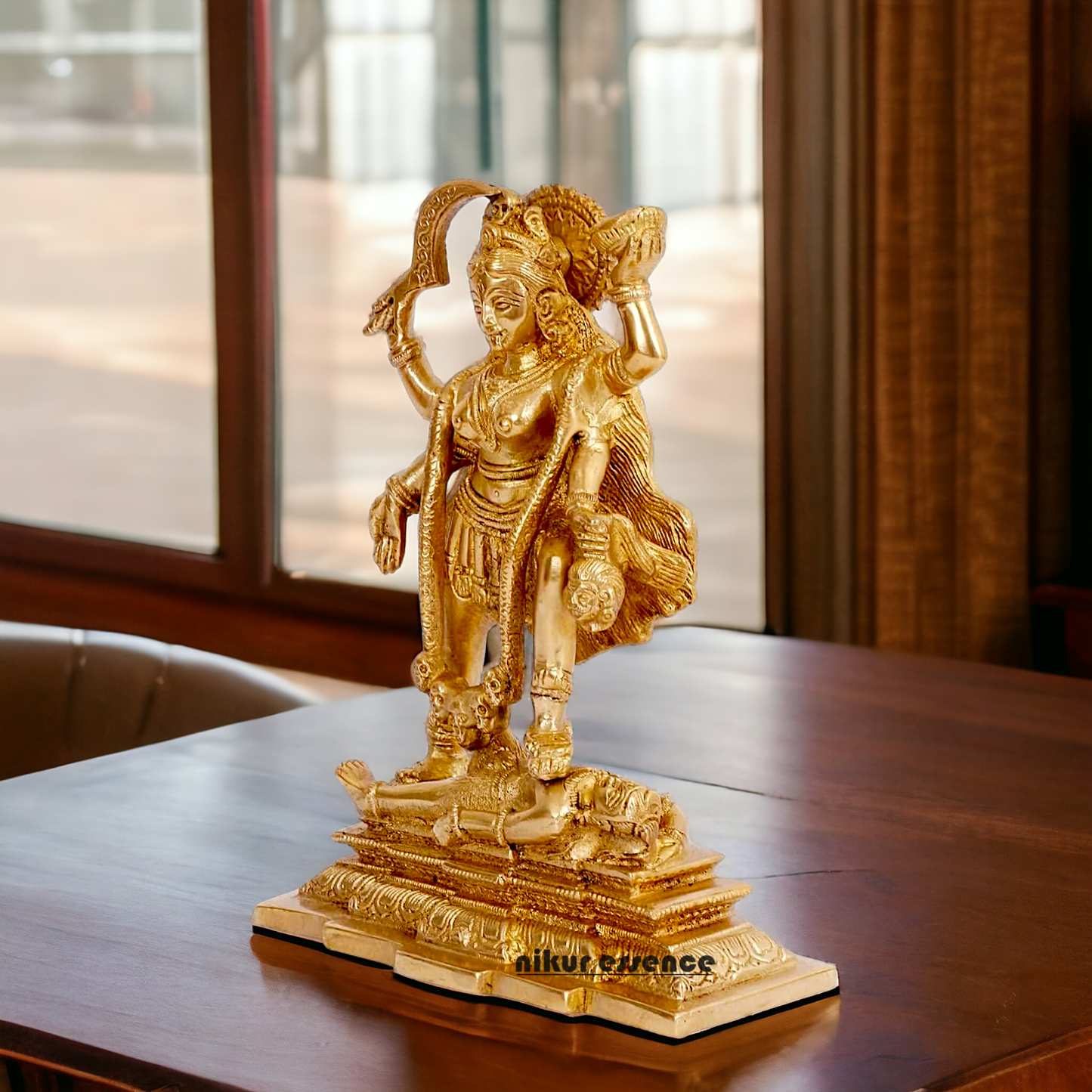 Solid Brass Goddess Maa Kali Idol - 19 cm Nikuressence