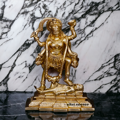 Solid Brass Goddess Maa Kali Idol - 19 cm Nikuressence