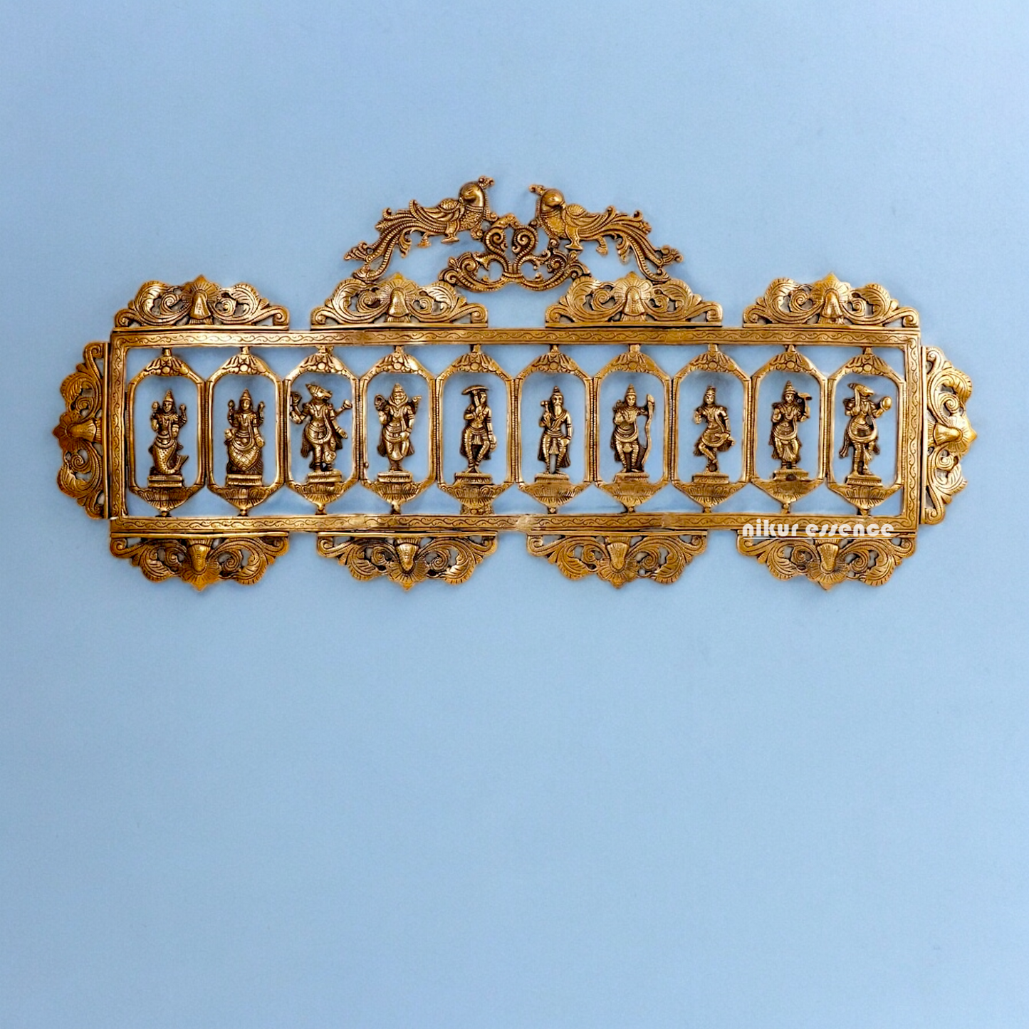 Solid Brass Dashavatar of Vishnu Hanging Statue - 85 cm Nikuressence