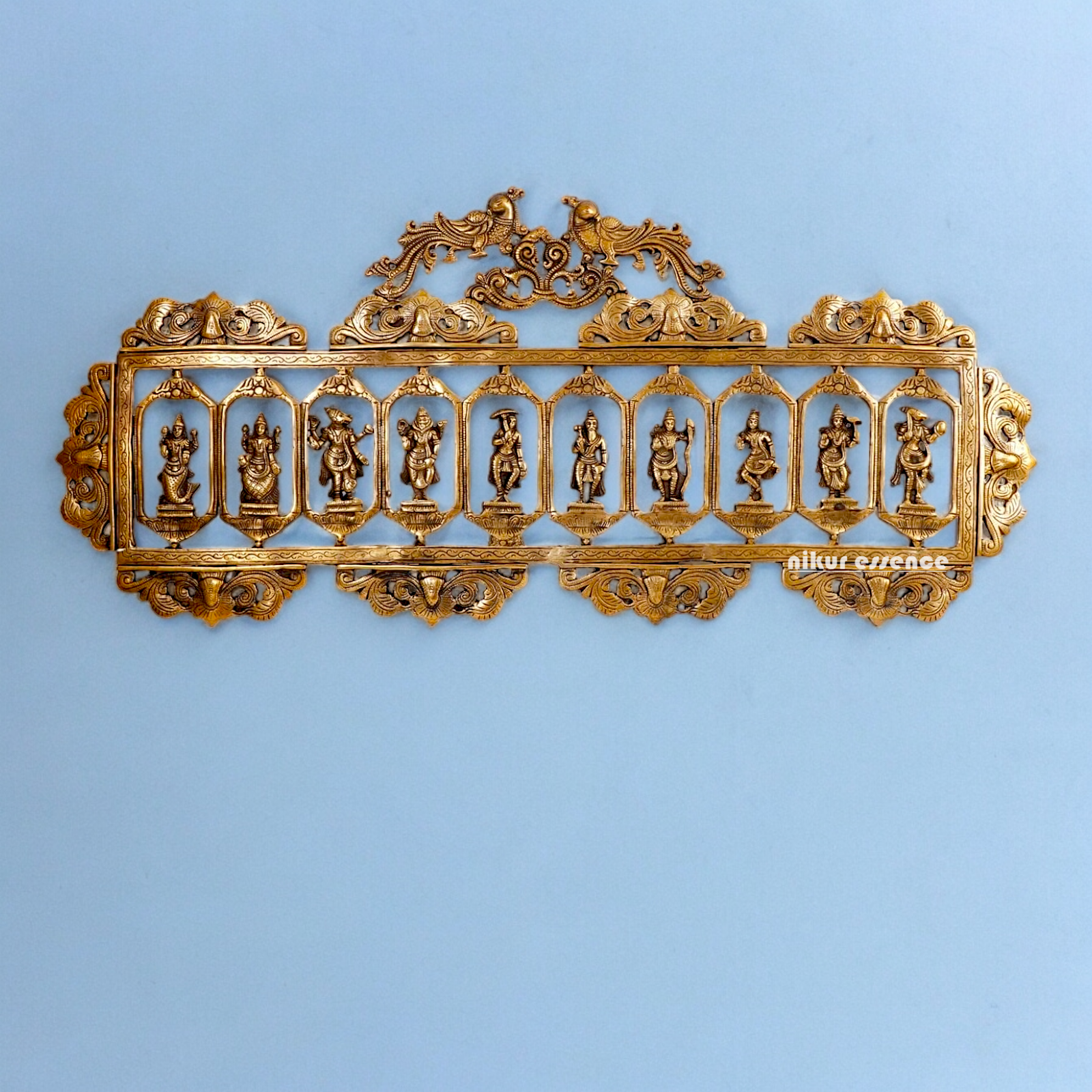 Solid Brass Dashavatar of Vishnu Hanging Statue - 85 cm Nikuressence