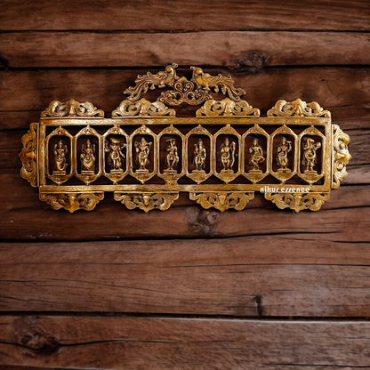 Solid Brass Dashavatar of Vishnu Hanging Statue - 85 cm Nikuressence