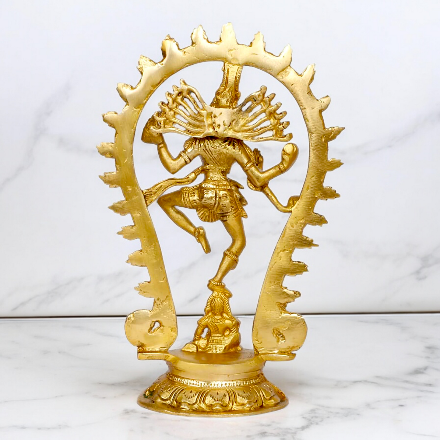 Goddess Solid Brass Nataraja Shiva idol - 28 cm Nikuressence