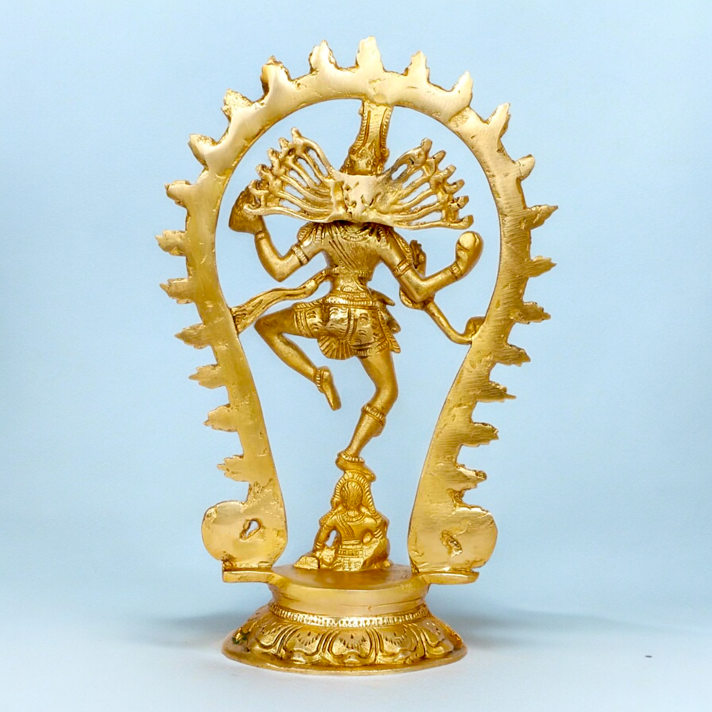 Goddess Solid Brass Nataraja Shiva idol - 28 cm Nikuressence