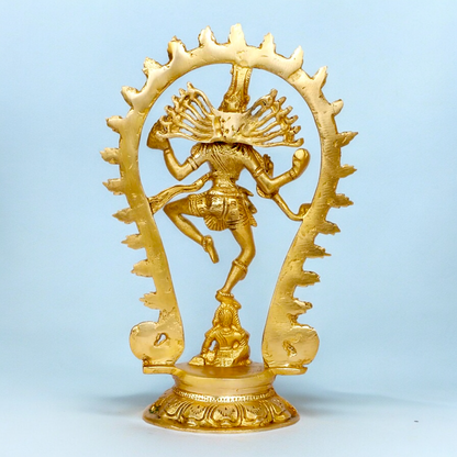 Goddess Solid Brass Nataraja Shiva idol - 28 cm Nikuressence