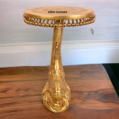 Pure Brass Fish Chowki with Bells Ghungroo - 55 cm Nikuressence