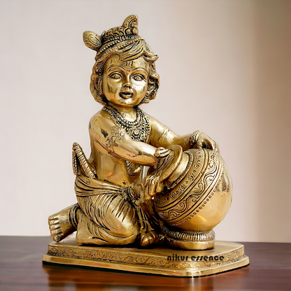 Buy Solid Brass Bal Krishna Idol- 18 cm Nikuressence